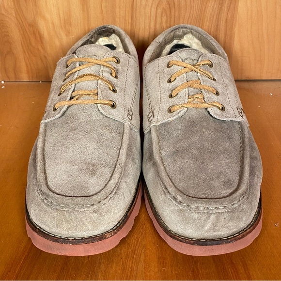 Mens 13 Ugg Faux Sherpa Loafers Brown SEF0058 - Picture 2 of 8